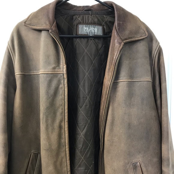 💥SOLD💥 Wilsons Leather men’s bomber jacket - Picture 2 of 8
